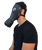 GP-5 Black Gas Mask- worn by model, left side view