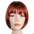 Gina Wig- bright flame red