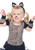 Girl's Pretty Little Leopard Costume- front view, close up