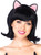Kitty Bob Adult Wig- white