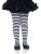 Ana Children's Striped Tights- black/white