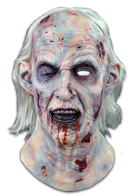 Smiffys Men's Decaying Zombie Mask with Hair