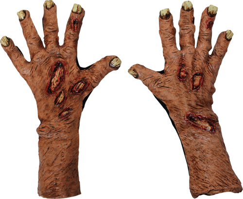 Large Zombie Flesh Gloves