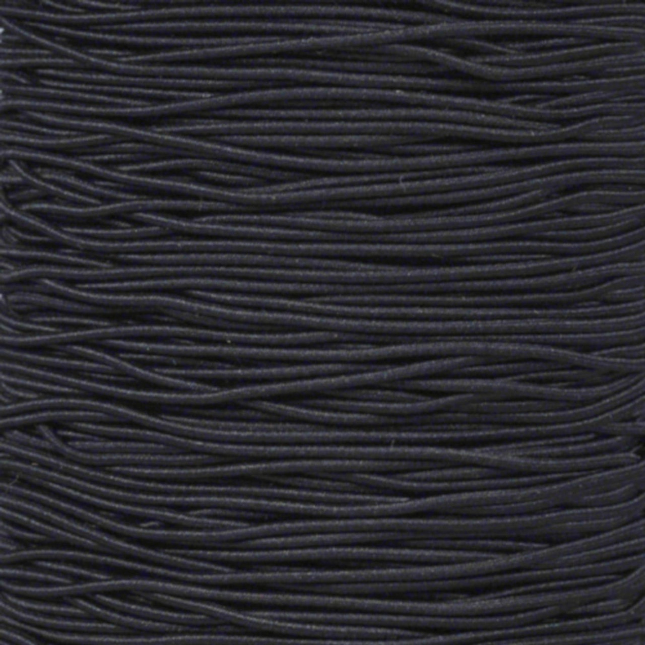 Black - 1/16 Elastic Cord - 100 Feet