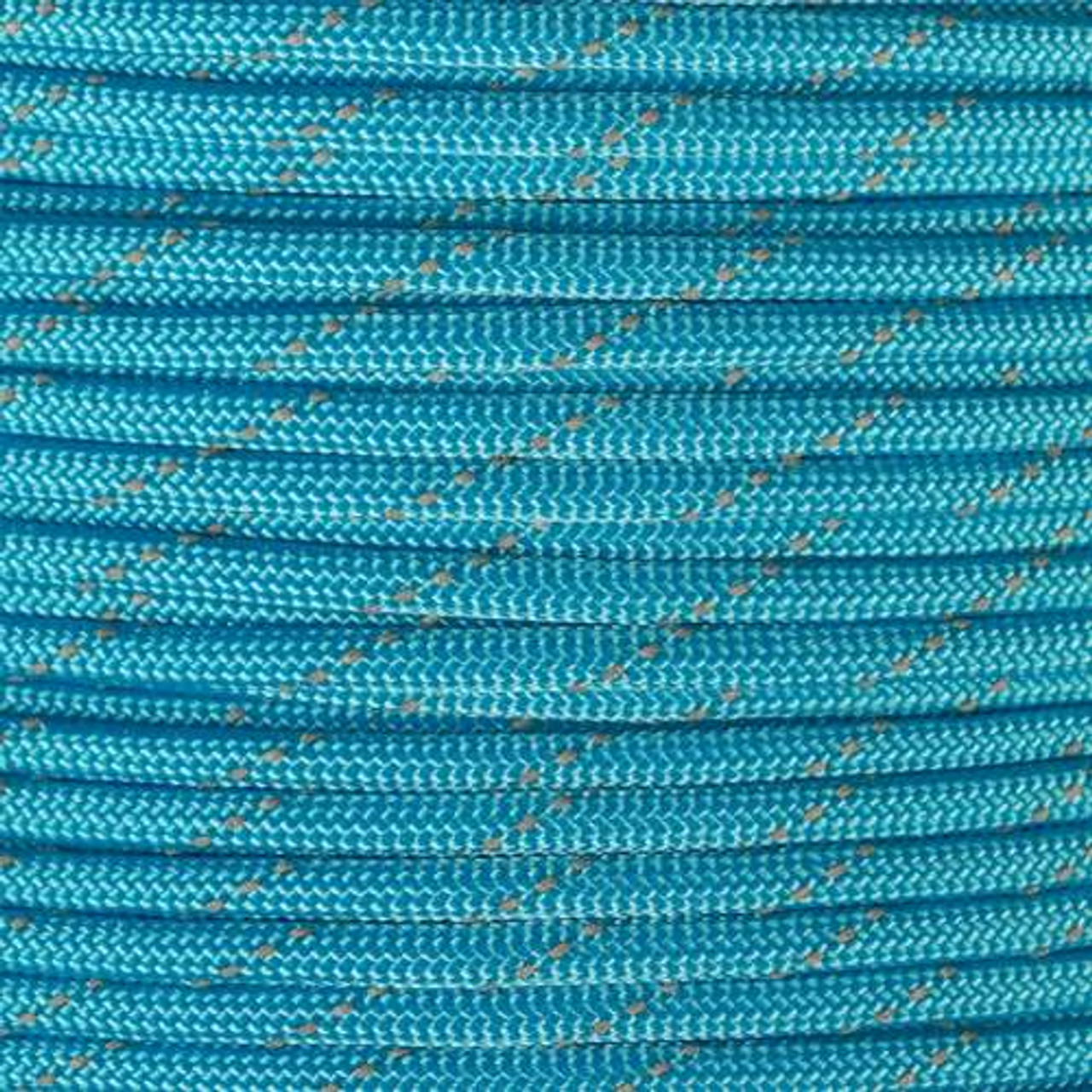 Neon Turquoise - 550 Paracord (Reflective)