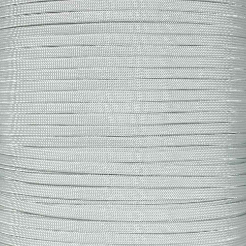 Silver Grey Coreless / Flat 550 Paracord - 100 Foot Bundle 