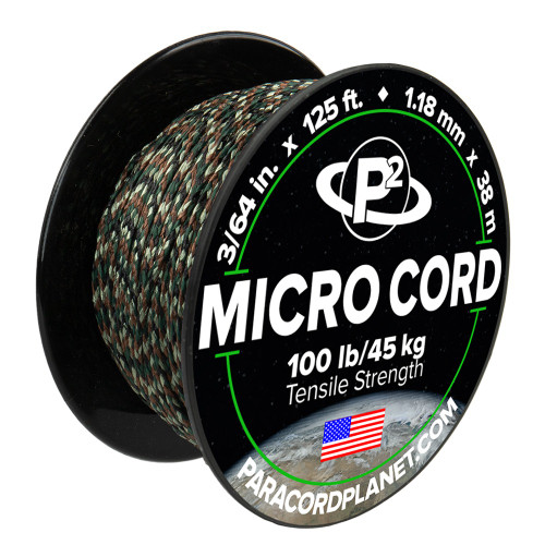 Woodland Camo - Micro Cord