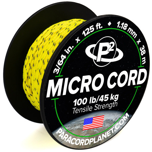 Reflective Neon Yellow - Micro Cord