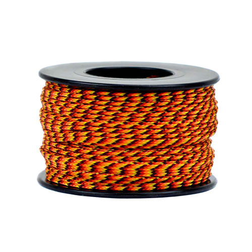 Micro Cord Reflective Black Made in the USA Polyester/Nylon (125 FT.)