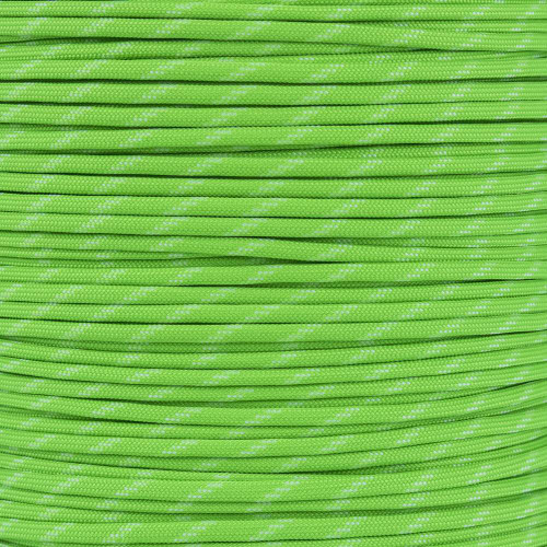 Florescent Green Reflective Paracord Spool 7 Strand