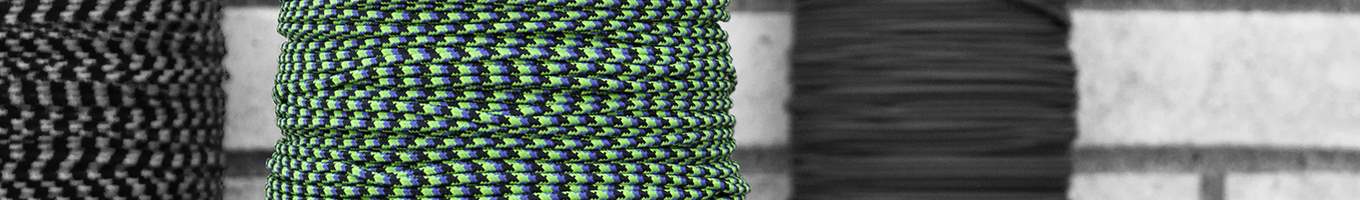 E.L. Woods Braiding Co. 275 Paracord (Black, 25 FT) - USA Made, Cut To Order