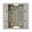 Panduit WHT JUNCTION BOX PWR 2GANG EA - JBP2WH
