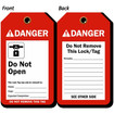 Panduit PLASTIC TAG DANGER DO NOT OPE - PVT-41