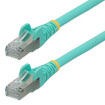 StarTech 25FT CAT6A Ethernet Cable - Aqua - NLAQ-25F-CAT6A-PATCH