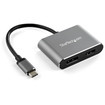 StarTech 2-IN-1 Usb-c Multiport Video Adapter TO 4K - CDP2DPHD