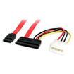 StarTech Storage Cable - LP4 SATA Left Connector - - SATA18POW