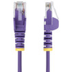 StarTech 9IN Purple Slim CAT6 Ethernet Cable - N6PAT9INPLS