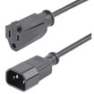 StarTech AC Power Extension Cord 1FT (0.3M) 18AWG - PAC10010PK