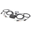 StarTech 2 Port Displayport KVM Switch W/built-in - SV211DPUA4K