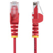StarTech 9IN RED Slim CAT6 Ethernet Cable Snagless - N6PAT9INRDS