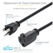 StarTech AC Power Extension Cord 10FT/3M 16AWG Power - PAC10110