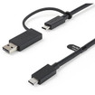 StarTech 3.3FT USB C Cable With USB A Adapter Dongle - USBCCADP