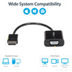 StarTech Active Displayport TO VGA Adapter Connects - DP2VGA3