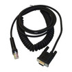 Datalogic CAB-434 RS-232 power cable 9-pin female coiled connector for surveillance systems
