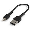 StarTech 6IN 15CM USB TO Lightning Cable - Apple - RUSBLTMM15CMB