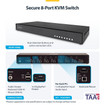 StarTech Secure 8-PORT KVM Switch Displayport 4K 30HZ - CK4-P108