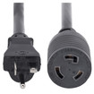 StarTech 3FT (1M) Heavy Duty Extension Cord W/ IEC - PAC520PLR3
