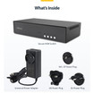 StarTech Secure 4-PORT Dual-monitor KVM Switch - CK4-P204