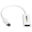StarTech White Active Mini Displayport TO HDMI - MDP2HD4KSW