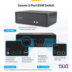 Startech Secure 2-Port Kvm Switch HDMI Or - CK4-HP102C