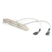 StarTech 2 Port USB A Slot Plate Adapter - USBPLATE