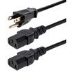 StarTech 10FT (3M) 18AWG Flexible Computer Power Y - PXT101Y10