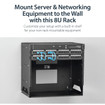 StarTech 2-POST 8U Wall-mount Server Rack; 12-18IN - WALLSHELF8U
