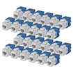 StarTech 24-PACK OF CAT6 RJ45 UTP Keystone - C6KEYTL180WH24PK