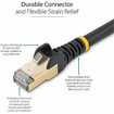 StarTech 9FT CAT6A Ethernet Cable - Black - NLBK-9F-CAT6A-PATCH - Image 2