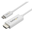 StarTech White 3.3FT/1M USB Type C DP ALT Mode - CDP2HD1MWNL