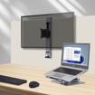 StarTech Cubicle Monitor Mount Supports Single Vesa - ARMCBCLB
