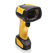 Datalogic PBT9600-SRRB handheld barcode scanner side angle showing ergonomic grip and connector port