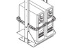 Chatsworth Tower CPU Adjustable Tie-down Brackets; - 12087-523