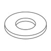 Chatsworth Washers: Type A Plain 3/8IN; Zinc - 20283-013