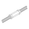 Chatsworth Threaded ROD Coupling KIT; 0.38INW; Zinc - 10697-001