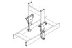 Chatsworth Vertical Swivel Splice KIT; Black - 16489-701