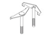 Chatsworth Auxiliary Frame Channel Spanner Bolt; 1 - 10702-002