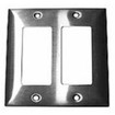 Decorator Cover Plate 2 Gang Stainless Steel