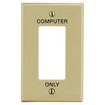 Hubbell PJ26C Wallplate - 1-Gang