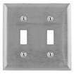 Hubbell SSJ2 2-Gang Toggle Plate